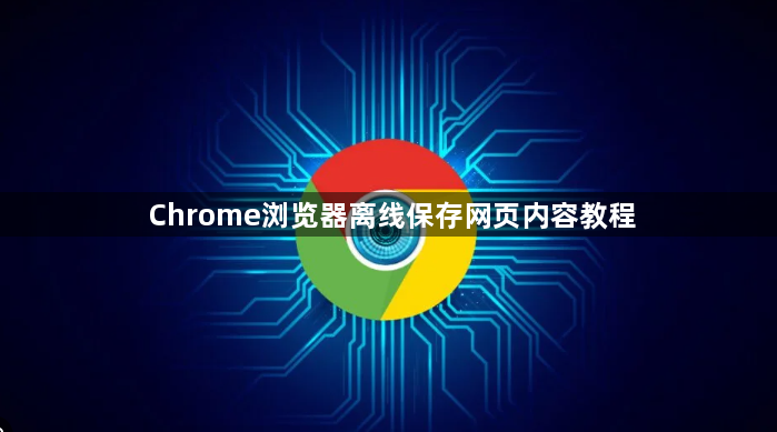Chrome浏览器离线保存网页内容教程1