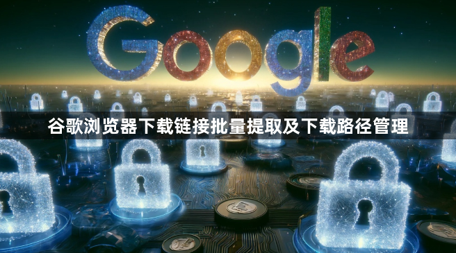 谷歌浏览器下载链接批量提取及下载路径管理1