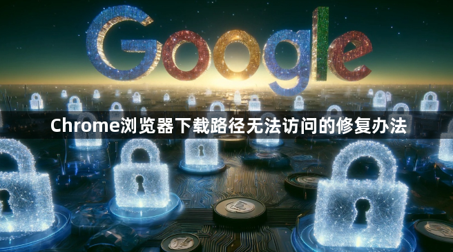 Chrome浏览器下载路径无法访问的修复办法1