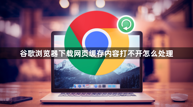 谷歌浏览器下载网页缓存内容打不开怎么处理1