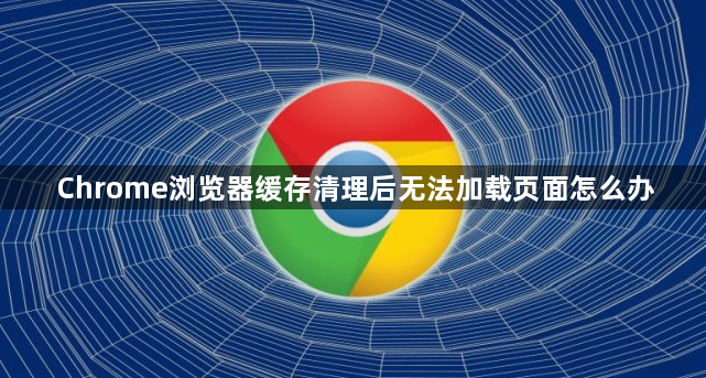 Chrome浏览器缓存清理后无法加载页面怎么办1