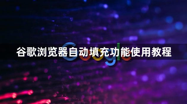 谷歌浏览器自动填充功能使用教程1