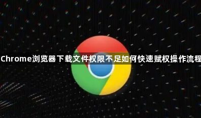 Chrome浏览器下载文件权限不足如何快速赋权操作流程1