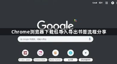 Chrome浏览器下载包导入导出书签流程分享1