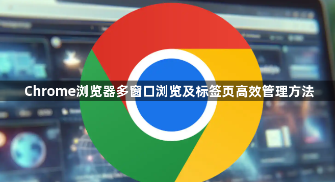 Chrome浏览器多窗口浏览及标签页高效管理方法1