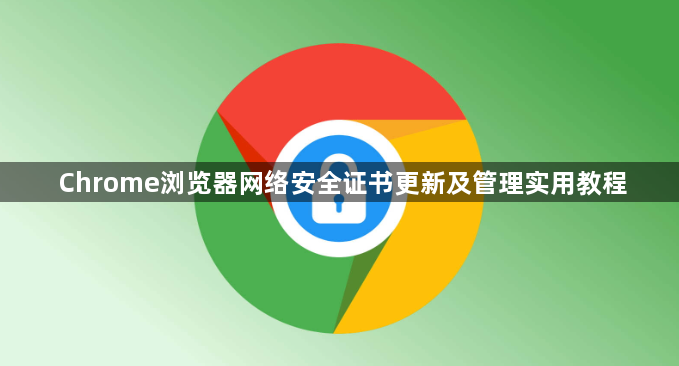 Chrome浏览器网络安全证书更新及管理实用教程1