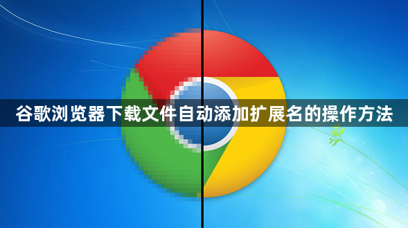 谷歌浏览器下载文件自动添加扩展名的操作方法1