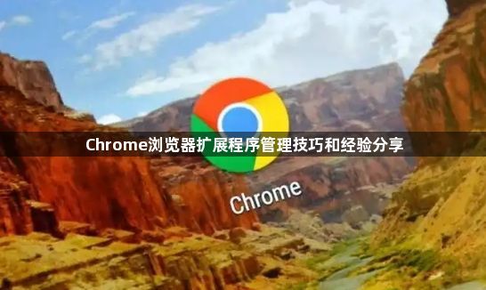 Chrome浏览器扩展程序管理技巧和经验分享1