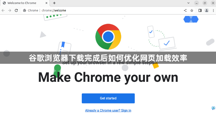 谷歌浏览器下载完成后如何优化网页加载效率1