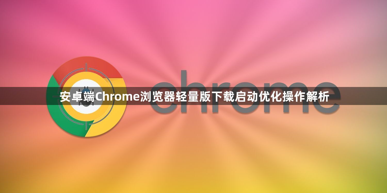 安卓端Chrome浏览器轻量版下载启动优化操作解析1