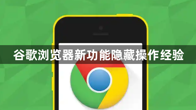 谷歌浏览器新功能隐藏操作经验1