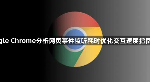 google Chrome分析网页事件监听耗时优化交互速度指南全解1