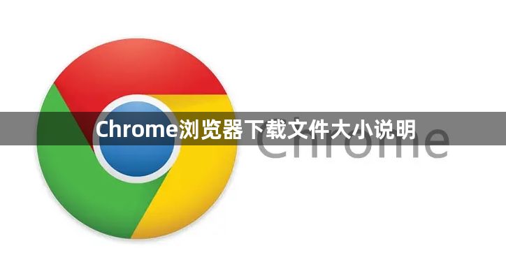 Chrome浏览器下载文件大小说明1