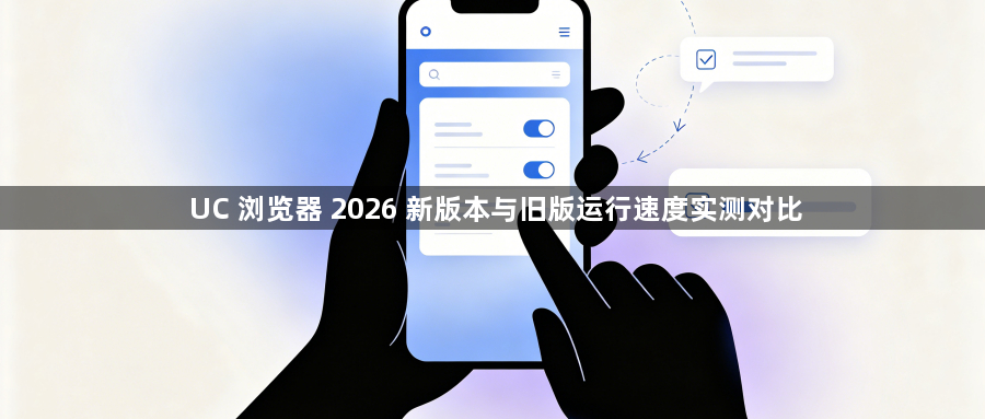 UC 浏览器 2026 新版本与旧版运行速度实测对比1