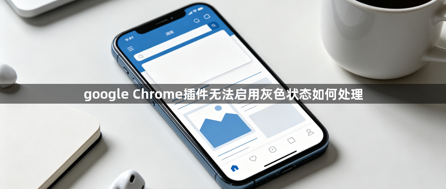 google Chrome插件无法启用灰色状态如何处理1