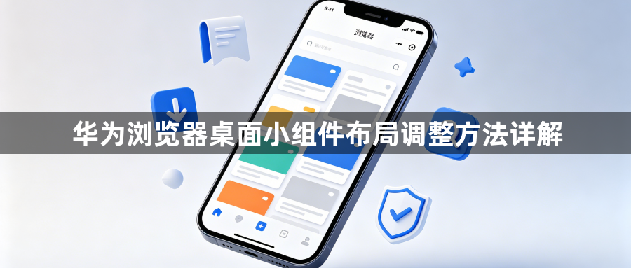 华为浏览器桌面小组件布局调整方法详解1