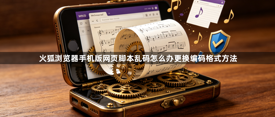 火狐浏览器手机版网页脚本乱码怎么办更换编码格式方法1