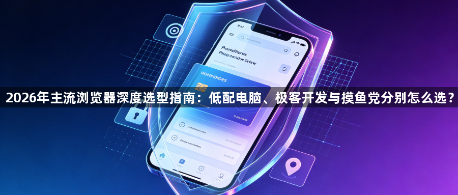 2026年主流浏览器深度选型指南:低配电脑、极客开发与摸鱼党分别怎么选?1