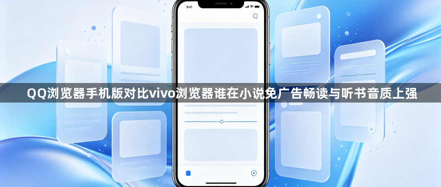 QQ浏览器手机版对比vivo浏览器谁在小说免广告畅读与听书音质上强1