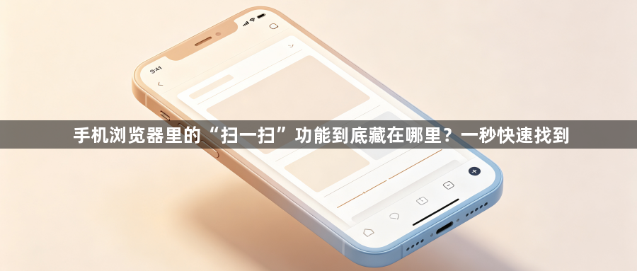 手机浏览器里的“扫一扫”功能到底藏在哪里？一秒快速找到1