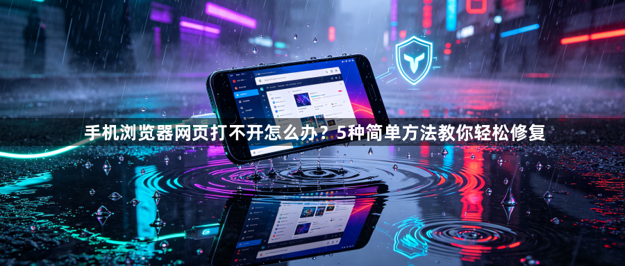 手机浏览器网页打不开怎么办？5种简单方法教你轻松修复1