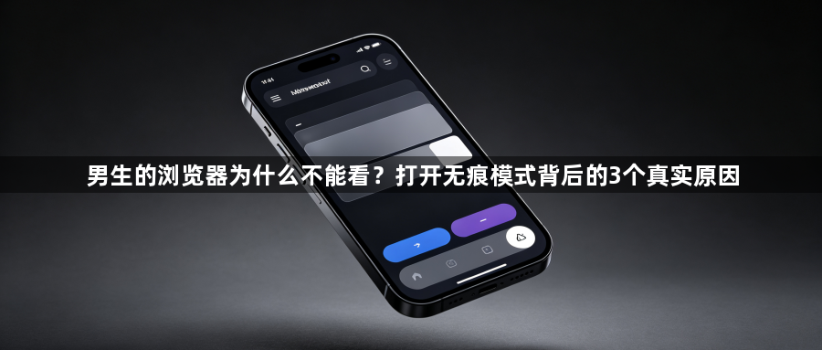男生的浏览器为什么不能看？打开无痕模式背后的3个真实原因1