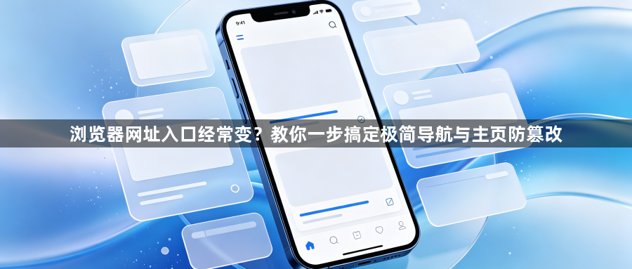 浏览器网址入口经常变？教你一步搞定极简导航与主页防篡改1