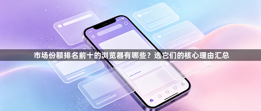 市场份额排名前十的浏览器有哪些？选它们的核心理由汇总1