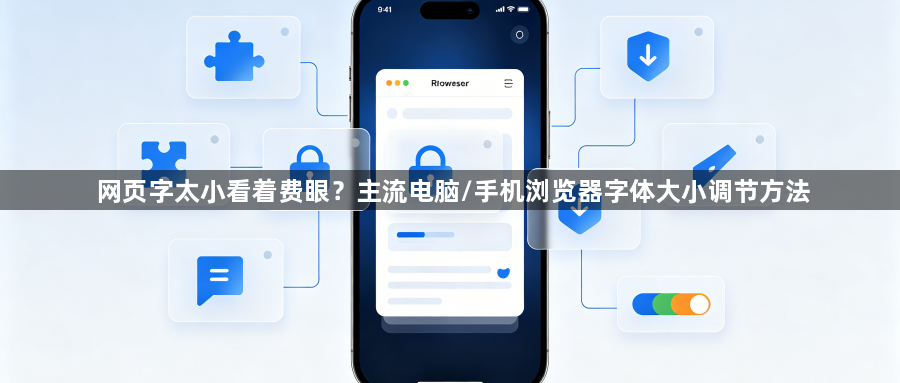 网页字太小看着费眼？主流电脑/手机浏览器字体大小调节方法1