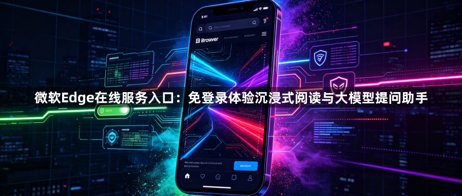 微软Edge在线服务入口：免登录体验沉浸式阅读与大模型提问助手1