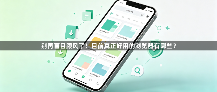 别再盲目跟风了！目前真正好用的浏览器有哪些？1