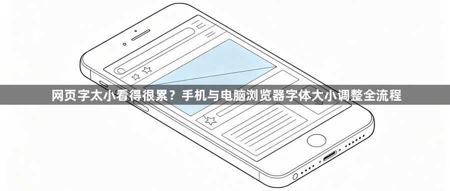 网页字太小看得很累？手机与电脑浏览器字体大小调整全流程1