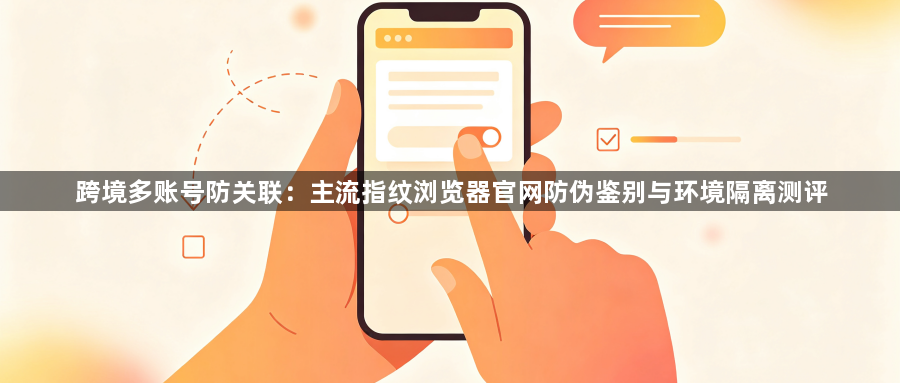 跨境多账号防关联：主流指纹浏览器官网防伪鉴别与环境隔离测评1