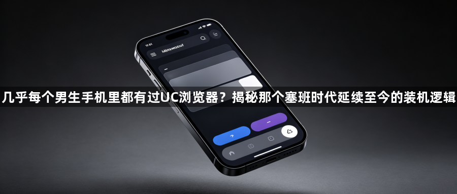 几乎每个男生手机里都有过UC浏览器?揭秘那个塞班时代延续至今的装机逻辑1