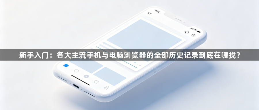 新手入门：各大主流手机与电脑浏览器的全部历史记录到底在哪找？1