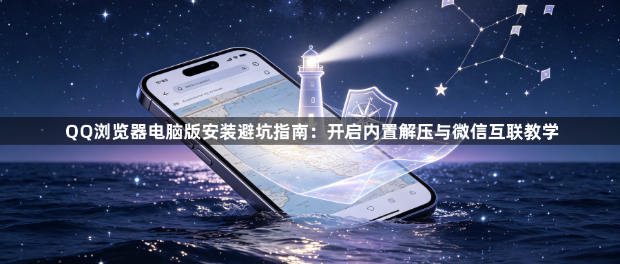 QQ浏览器电脑版安装避坑指南：开启内置解压与微信互联教学1